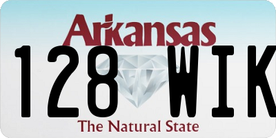 AR license plate 128WIK
