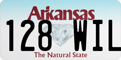 AR license plate 128WIL
