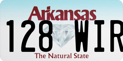 AR license plate 128WIR
