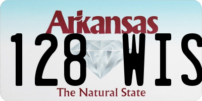 AR license plate 128WIS