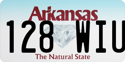 AR license plate 128WIU