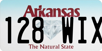 AR license plate 128WIX