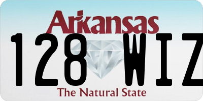 AR license plate 128WIZ