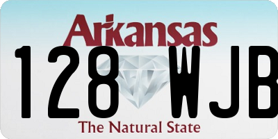 AR license plate 128WJB