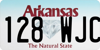 AR license plate 128WJC