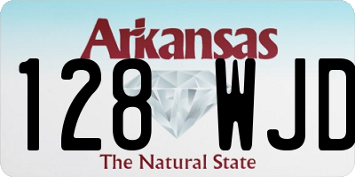 AR license plate 128WJD