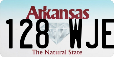 AR license plate 128WJE