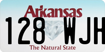 AR license plate 128WJH