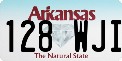 AR license plate 128WJI