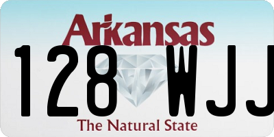 AR license plate 128WJJ