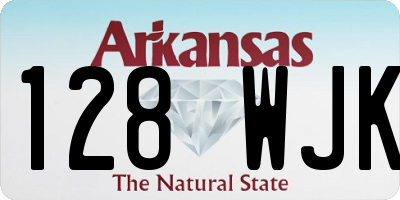 AR license plate 128WJK
