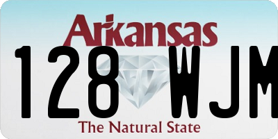AR license plate 128WJM