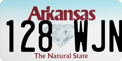 AR license plate 128WJN