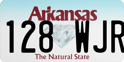 AR license plate 128WJR