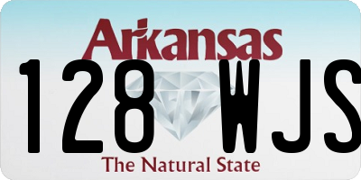 AR license plate 128WJS