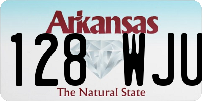AR license plate 128WJU