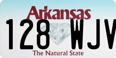 AR license plate 128WJV