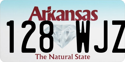AR license plate 128WJZ