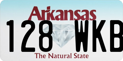 AR license plate 128WKB