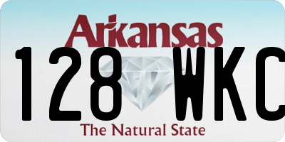 AR license plate 128WKC
