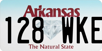 AR license plate 128WKE