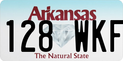 AR license plate 128WKF