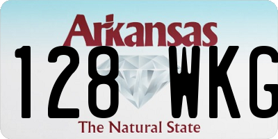 AR license plate 128WKG