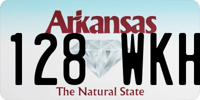 AR license plate 128WKH