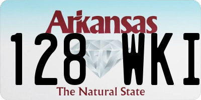 AR license plate 128WKI