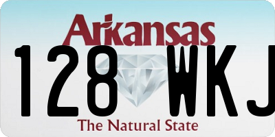 AR license plate 128WKJ
