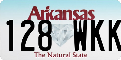 AR license plate 128WKK