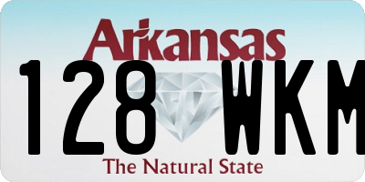 AR license plate 128WKM