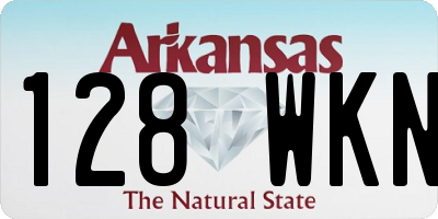 AR license plate 128WKN