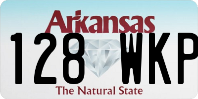 AR license plate 128WKP