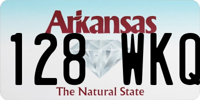 AR license plate 128WKQ