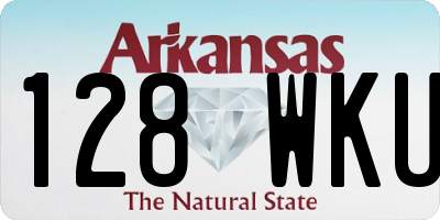 AR license plate 128WKU