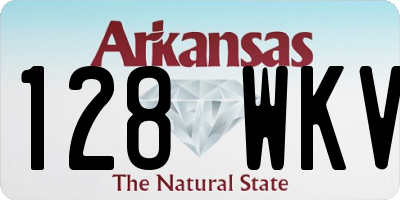 AR license plate 128WKV