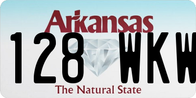 AR license plate 128WKW