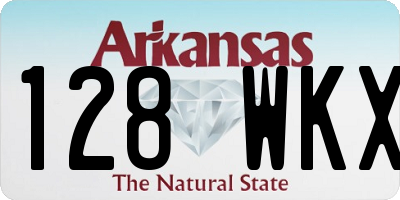 AR license plate 128WKX