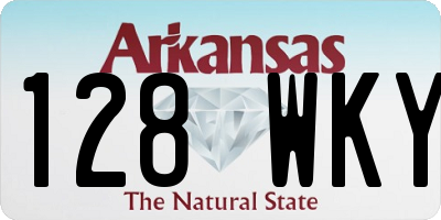 AR license plate 128WKY