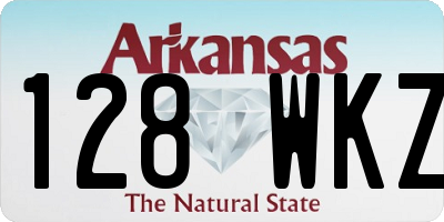 AR license plate 128WKZ