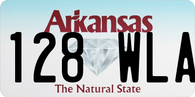 AR license plate 128WLA