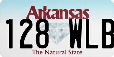 AR license plate 128WLB