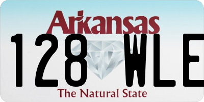 AR license plate 128WLE