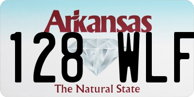 AR license plate 128WLF