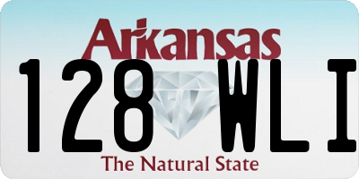 AR license plate 128WLI
