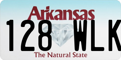 AR license plate 128WLK