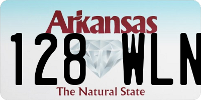 AR license plate 128WLN