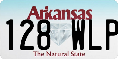 AR license plate 128WLP