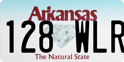 AR license plate 128WLR